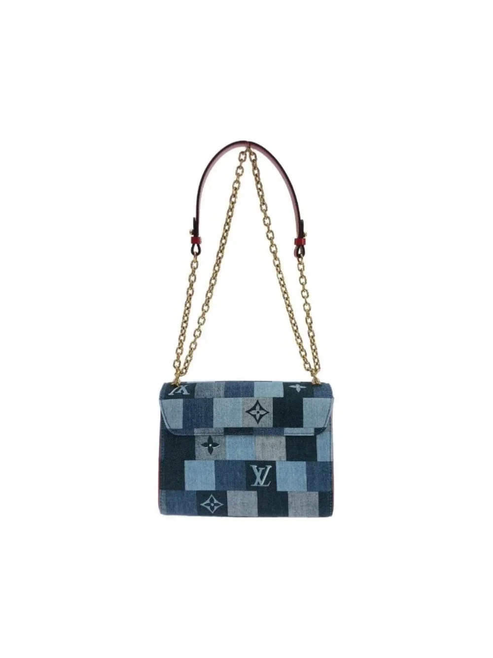 Louis Vuitton Denim Monogram Twist MM Shoulder